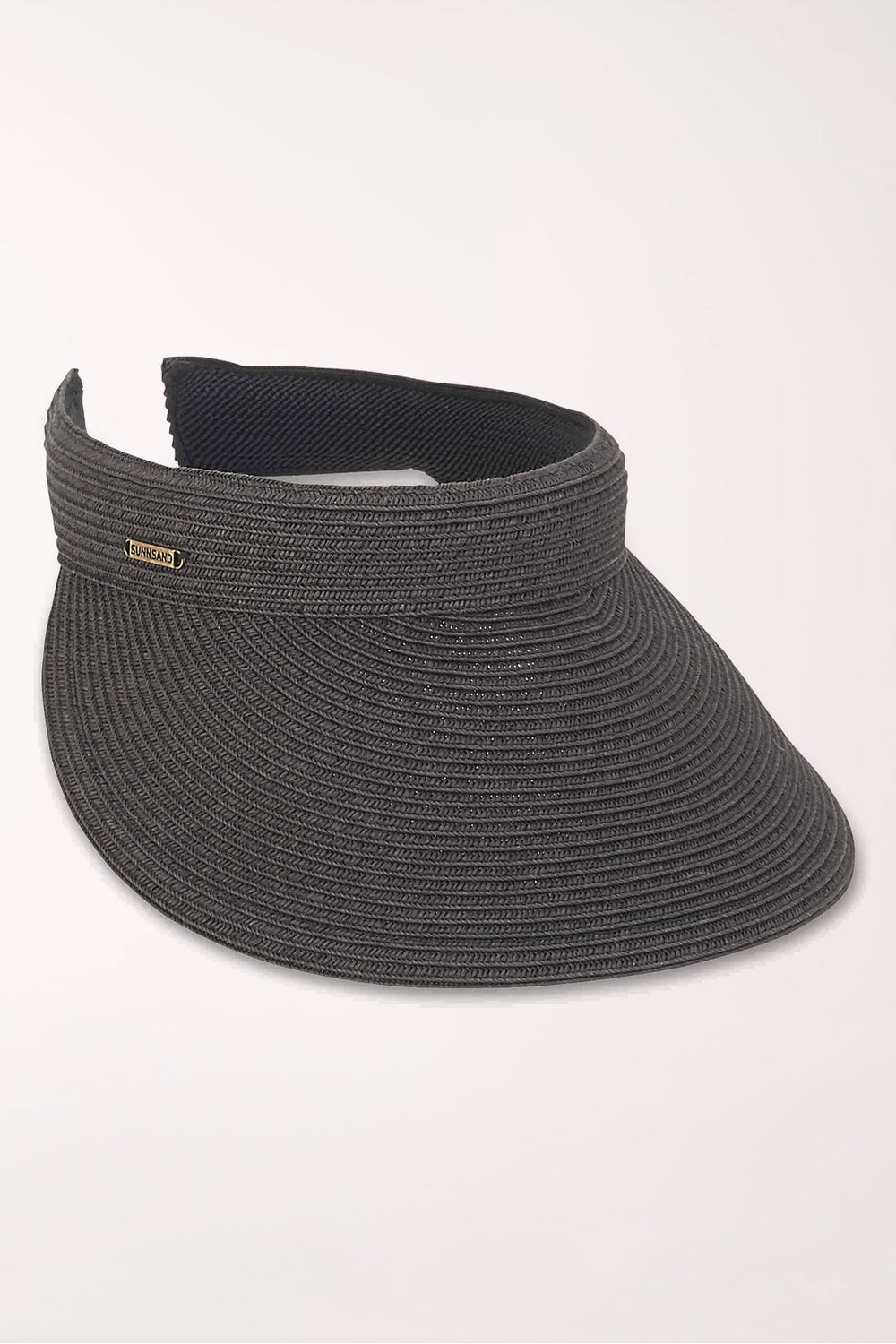 Black braided visor 