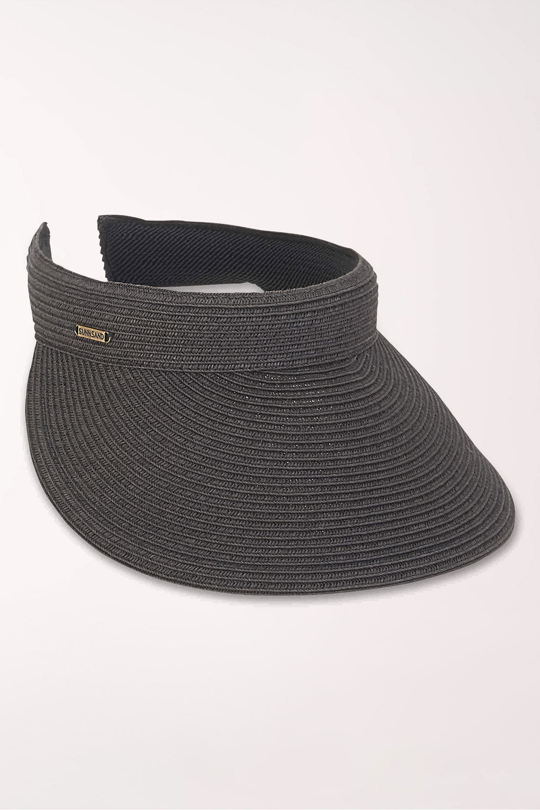 Black braided visor 