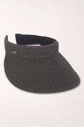 Black braided visor 