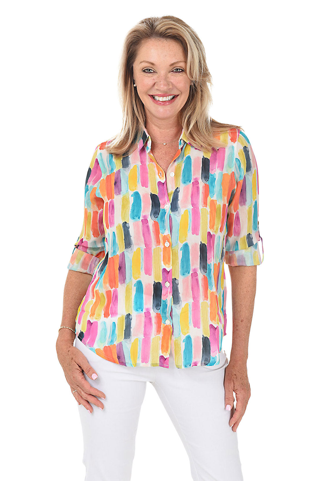 APNY Apparel Artist Palette Button-Front Top | Anthony's Florida