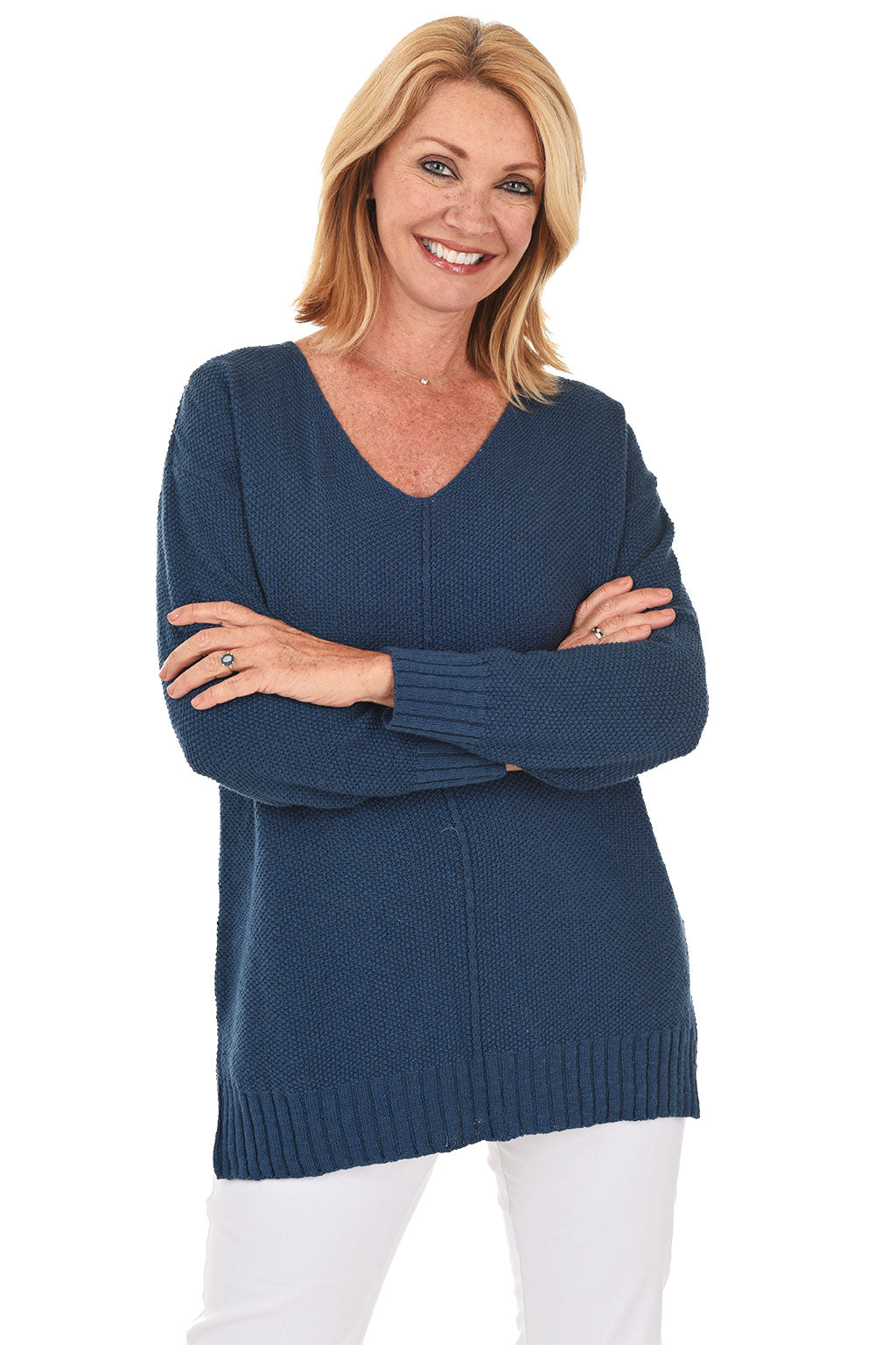 AVALIN V-Neck Tunic Sweater