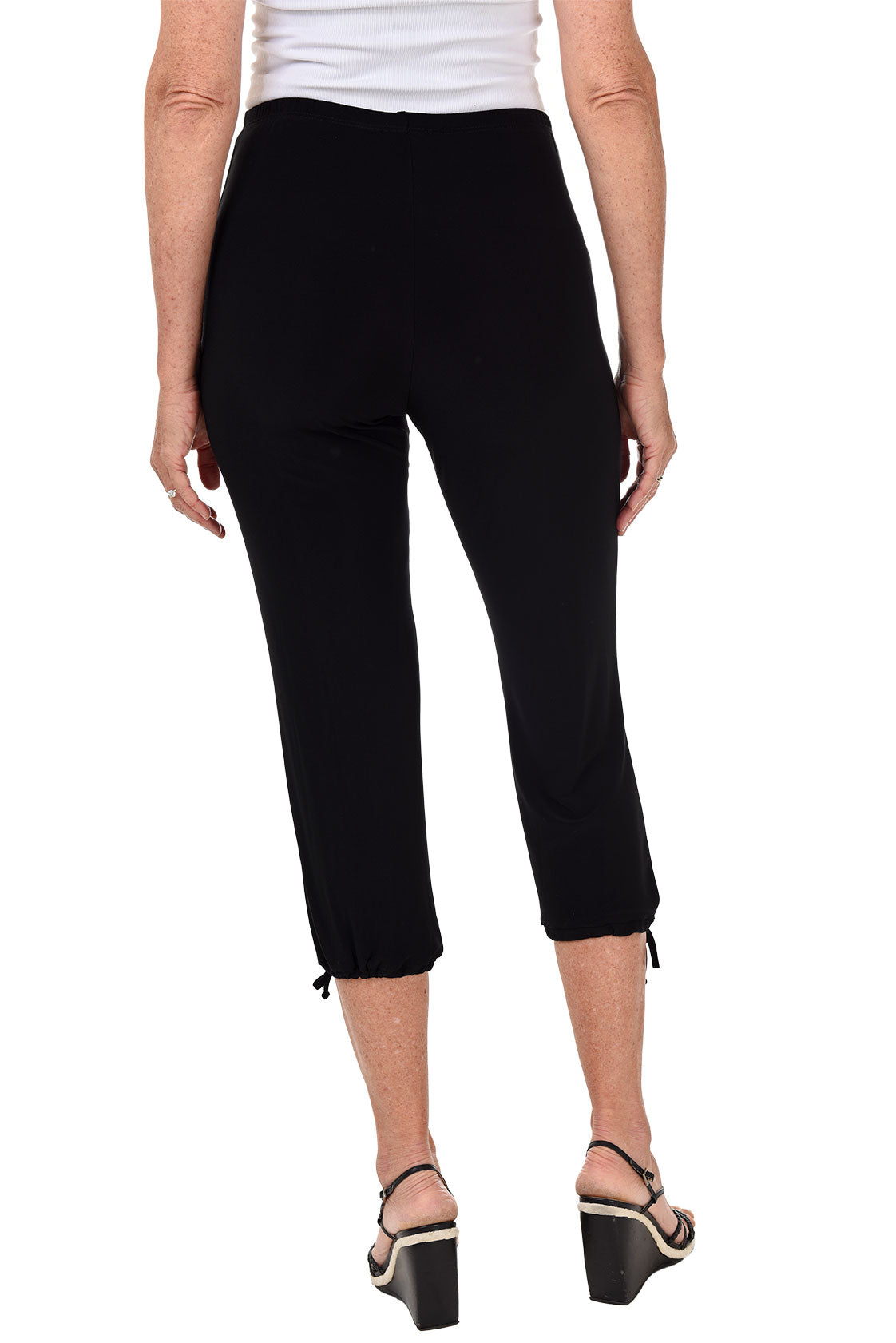 BALI Pull-On Button Leg Ankle Pant
