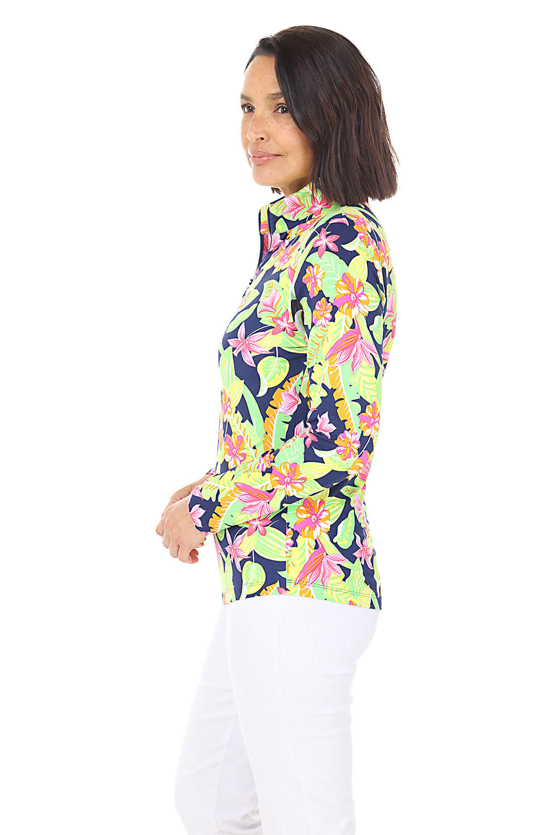 Victoria Hibiscus UPF50+ Sun Shirt