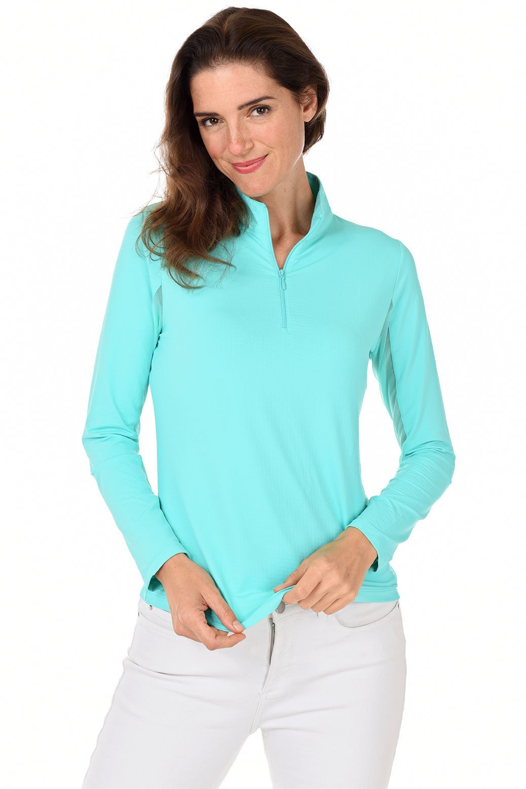 IBKUL Solid UPF 50 Sun Shirt