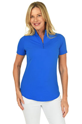 Short Sleeve Mock Neck UPF50+ Sun Shirt
