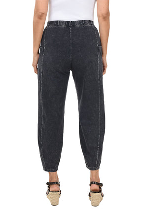 Mineral Wash Pull-On Ankle Pant