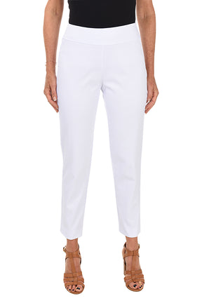 KRAZY LARRY Textured Pique Pull-On Ankle Pant