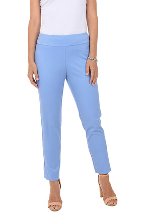 Textured Pique Pull-On Ankle Pant