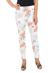 Coral Reef Pull-On Ankle Pant