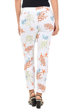 Coral Reef Pull-On Ankle Pant