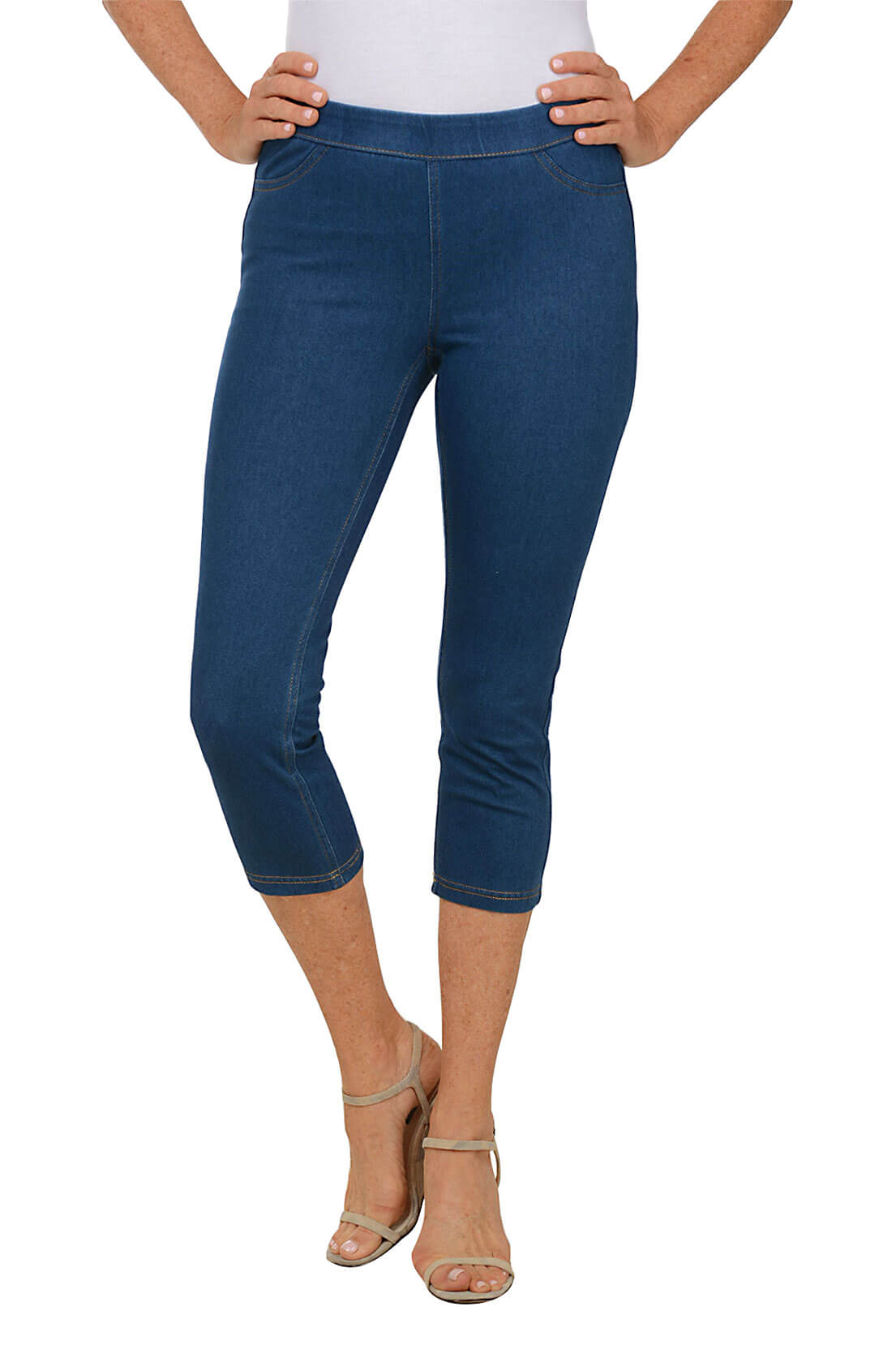 Pull On Capri Length Jegging